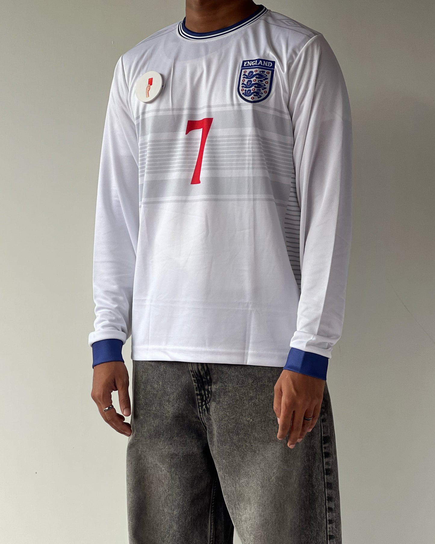 BECKHAM ENGLAND RETRO KIT #7 (Embroidery Full Sleeve)