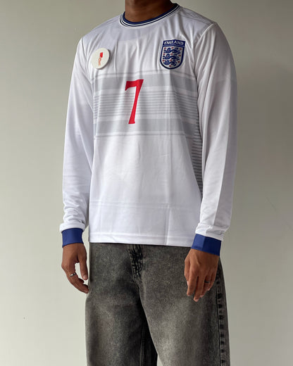BECKHAM ENGLAND RETRO KIT #7 (Embroidery Full Sleeve)