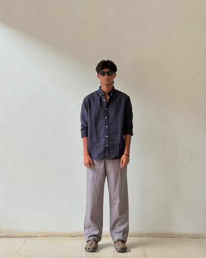 Blue relax fit full sleeve