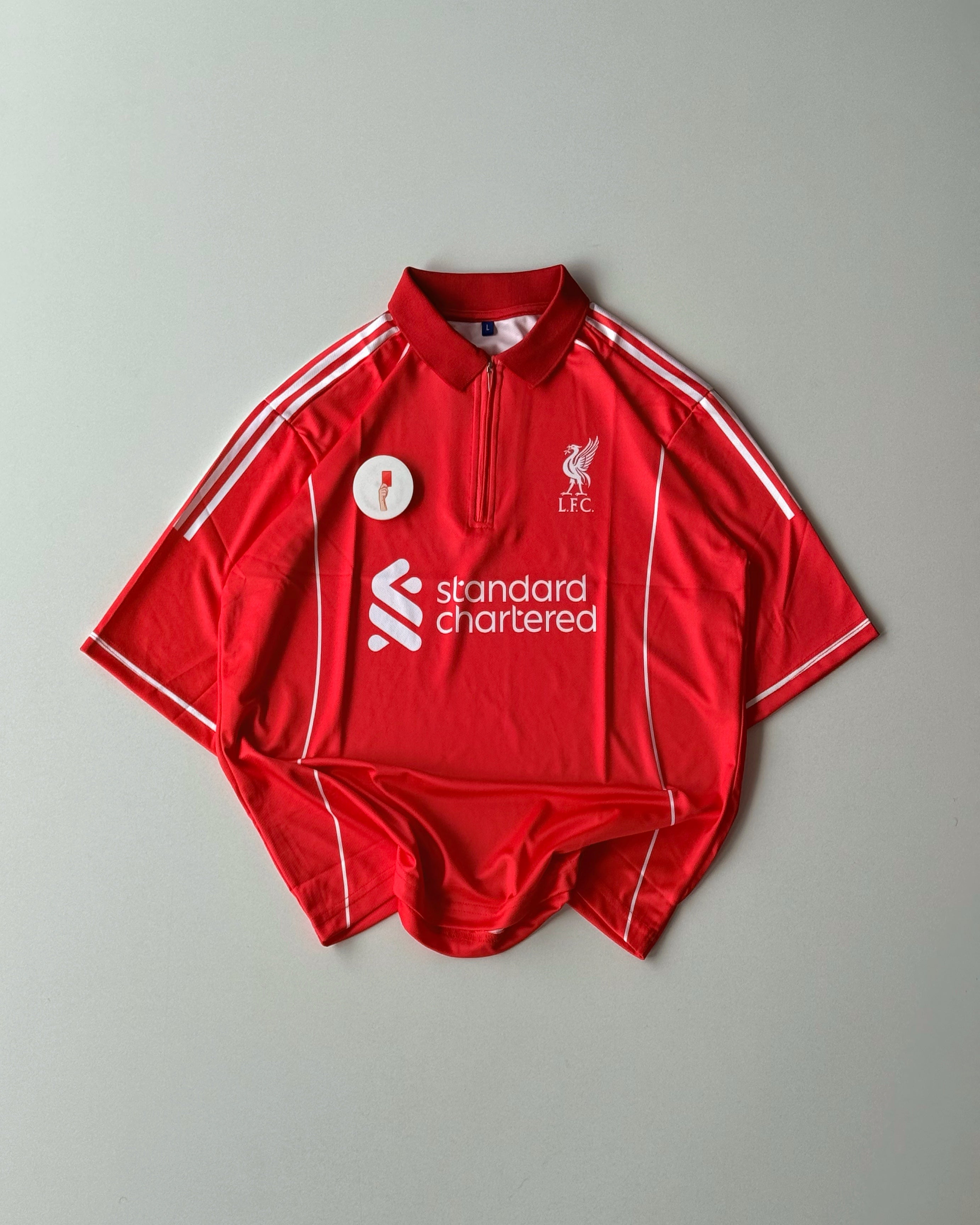 LIVERPOOL OVERSIZED PLAIN JERSEY RED