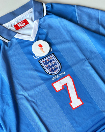BECKHAM ENGLAND RETRO AWAY KIT NO.7 (embroidery)