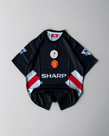 BECKHAM MANCHESTER UNITED RETRO SHARP BLACK KIT