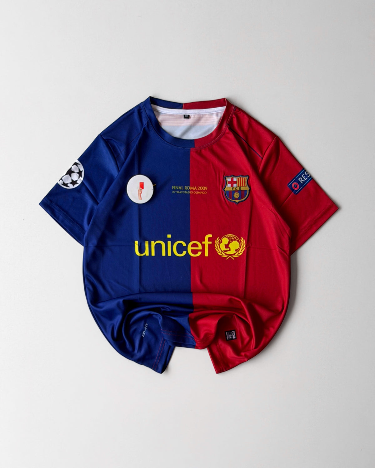 BARCELONA MESSI RETRO FINAL 2009 HOME KIT