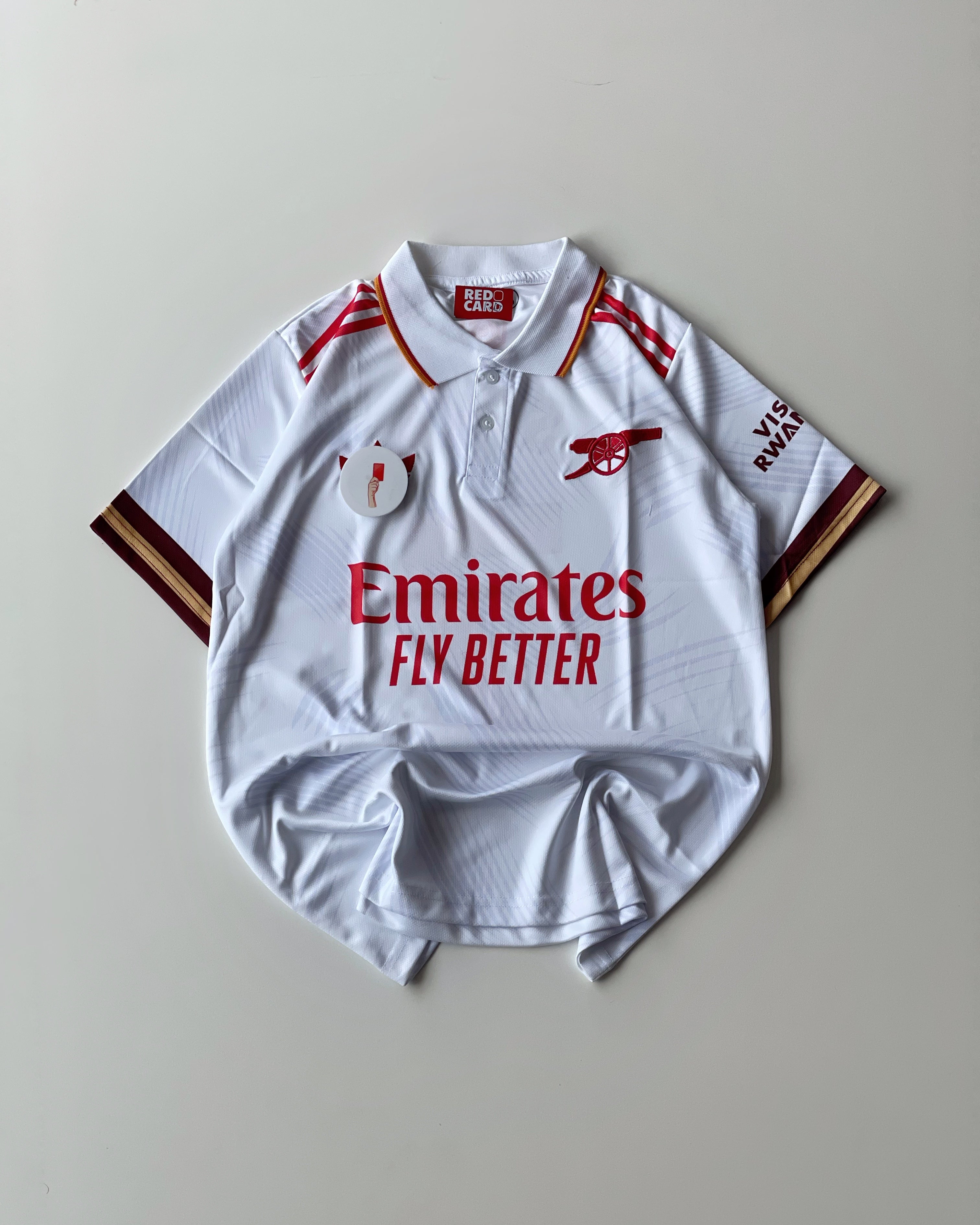 ARSENAL SAKA HOME WHITE COLLAR (embroidery)