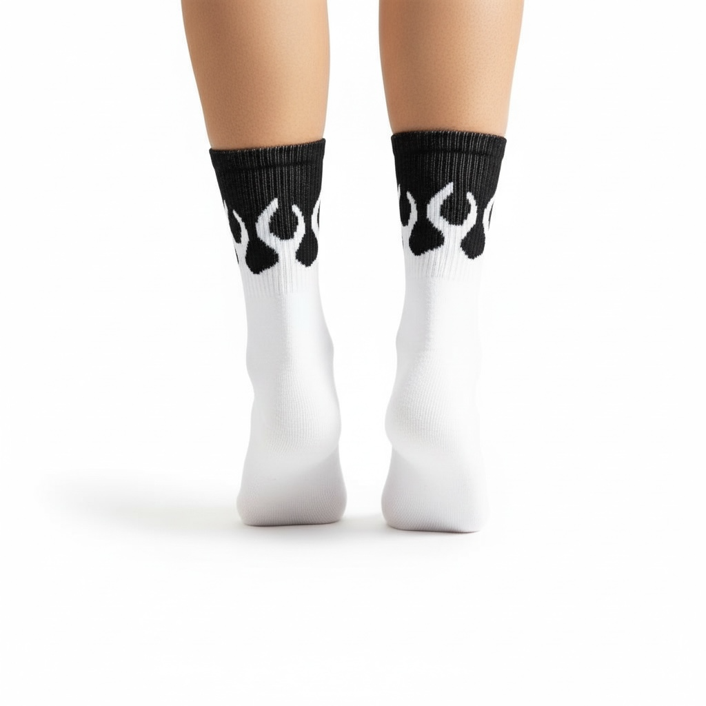 SOCKS FLAME NEW BLACK