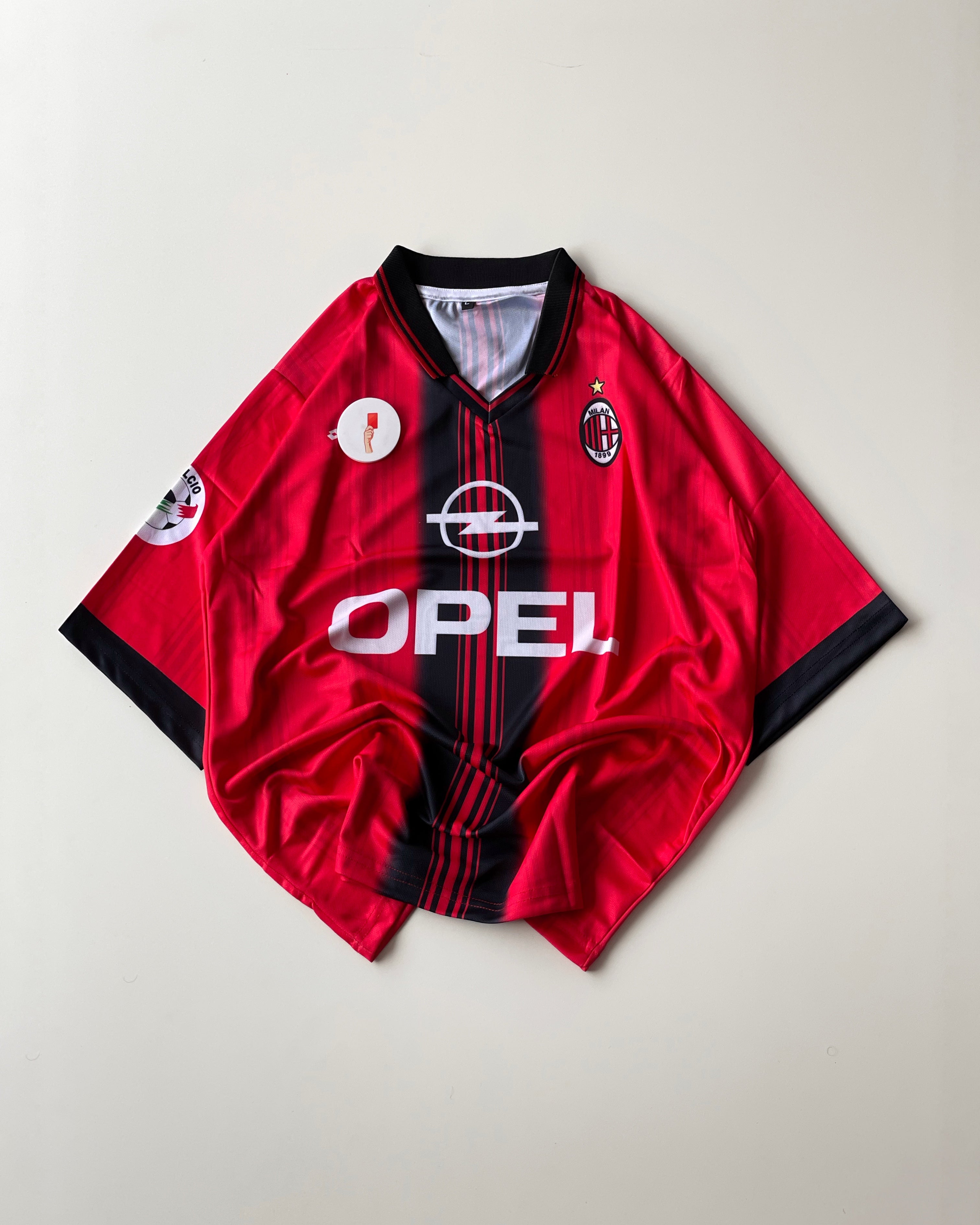 MALDINI AC MILAN RETRO RED AND BLACK (oversized)