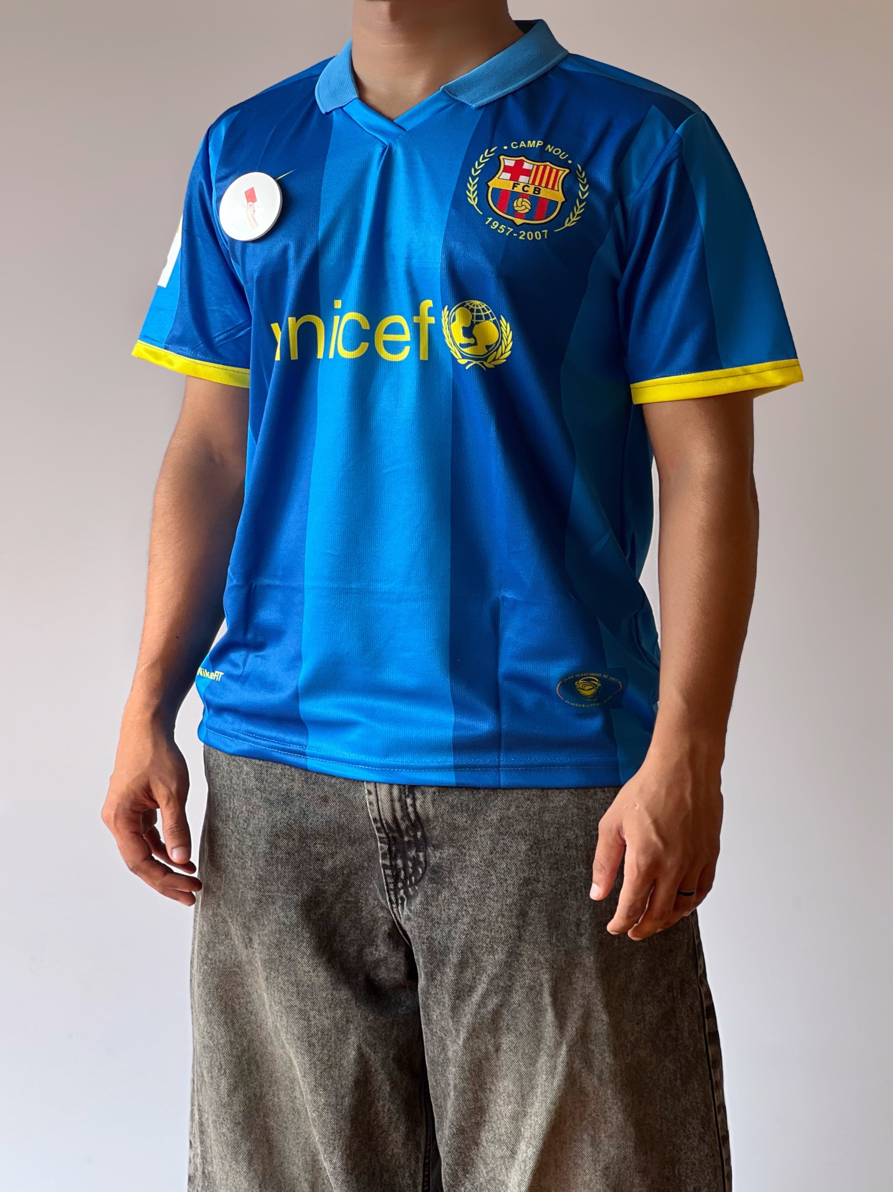 RONALDINHO BARCELONA RETRO JERSEY 2007