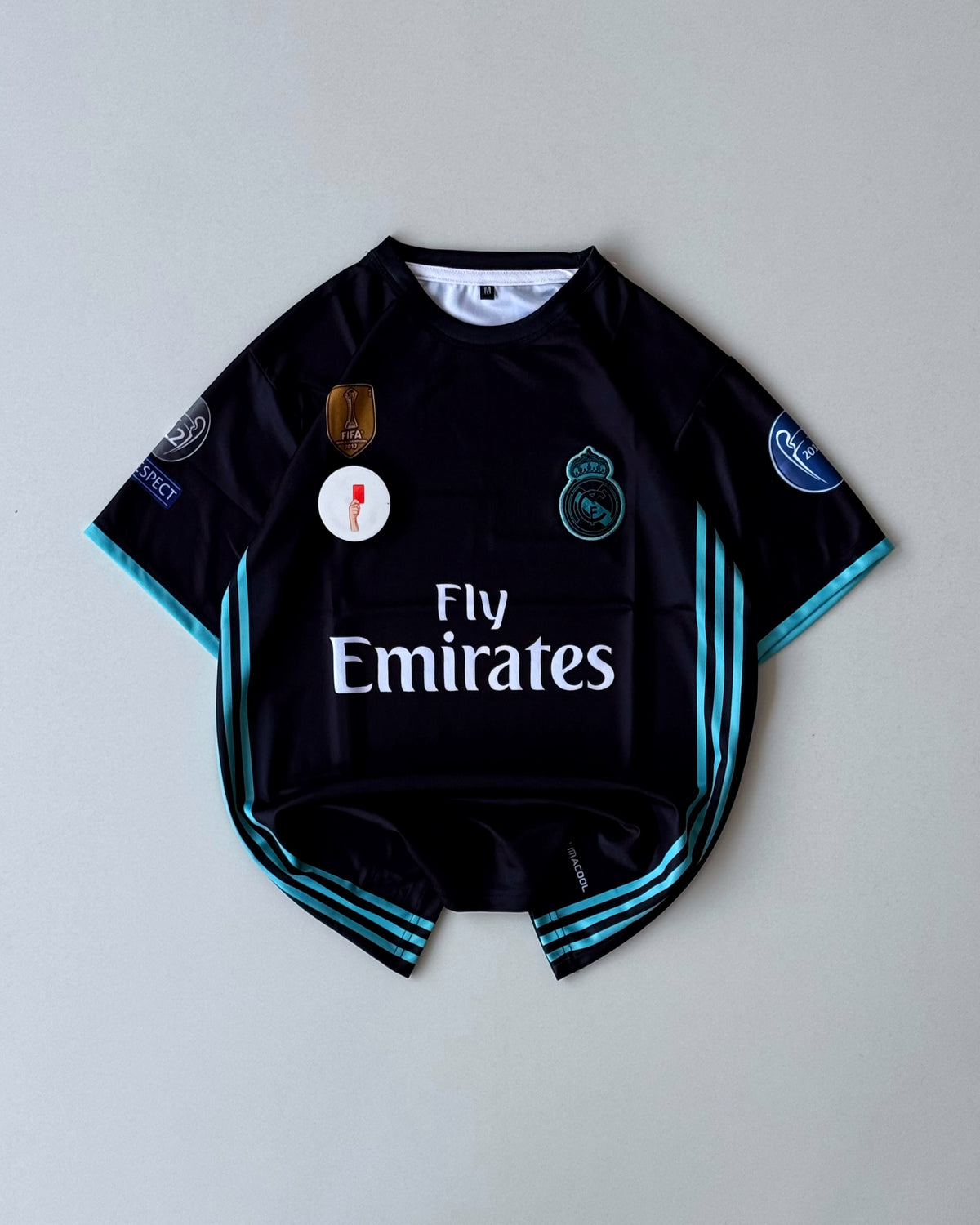 REAL MADRID CRISTIANO 2017/18 AWAY KIT embroidery