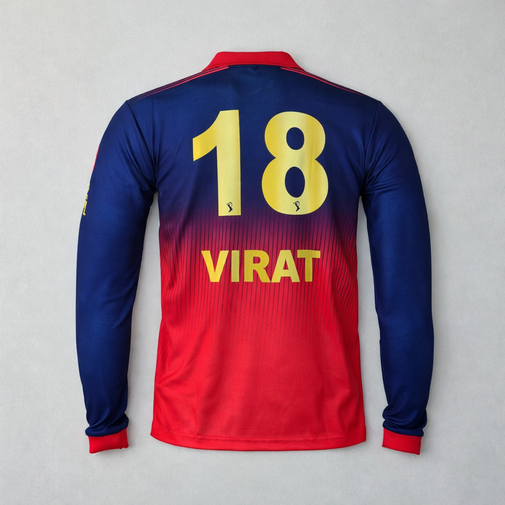 IPL 2026 RCB VIRAT KOHLI (fullsleeve embroidery)