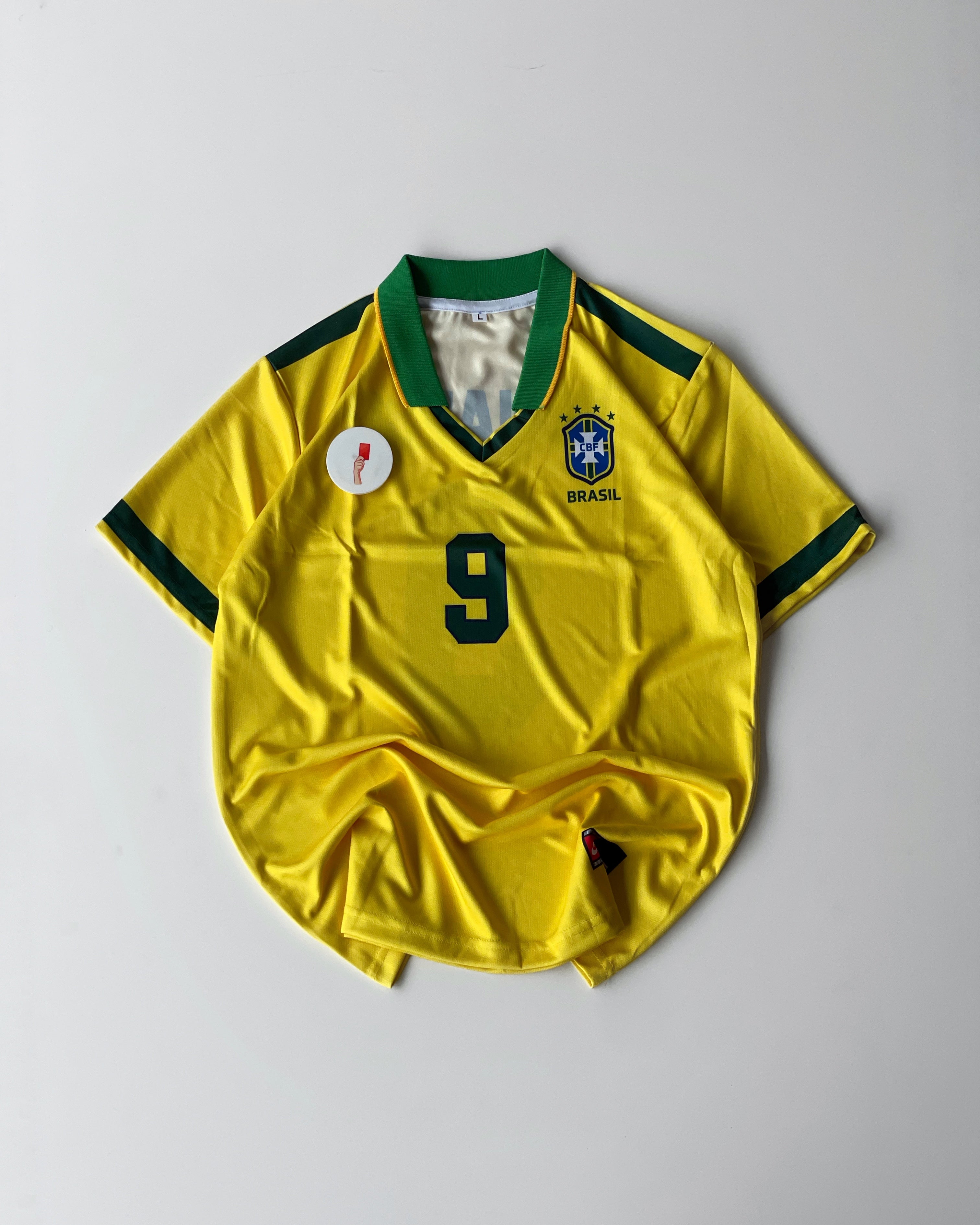 RONALDO NAZARIO BRAZIL RETRO HOME KIT