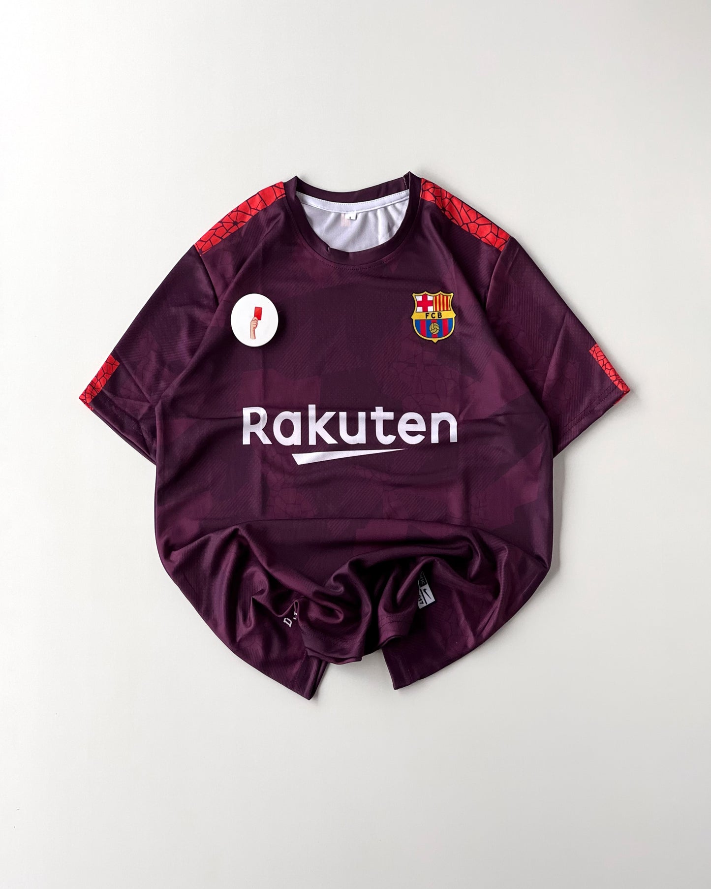 BARCELONA MESSI RETRO RAKUTEN AWAY BROWN