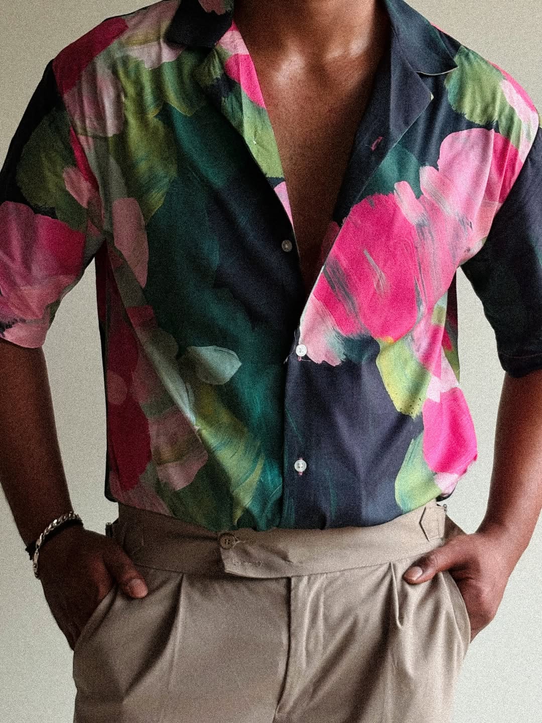 FLORAL PRINT SHORT SLEEVE SHIRT