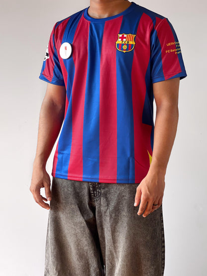 RONALDINHO BARCA HOME RETRO JERSEY